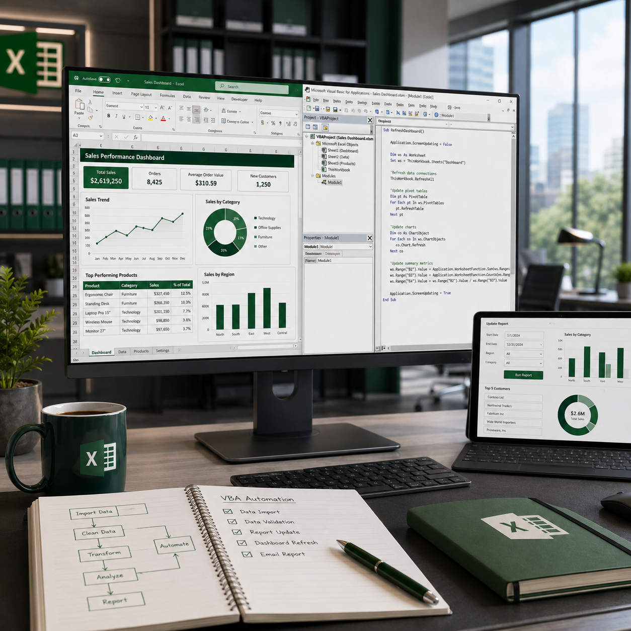 بسته آموزشی برنامه نویسی در اکسل VBA