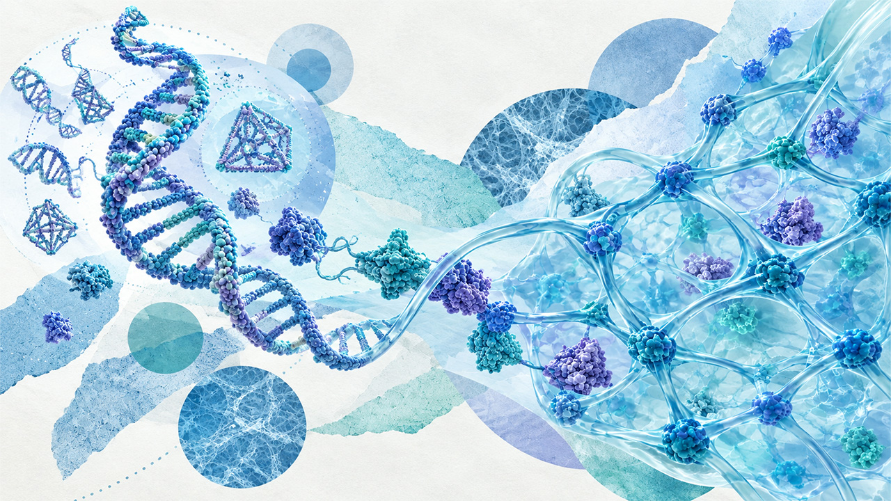 DNA ماده می‌سازد؛ طراحی هیدروژل‌های هوشمندی که می‌توانند خود را با محیط سازگار کنند