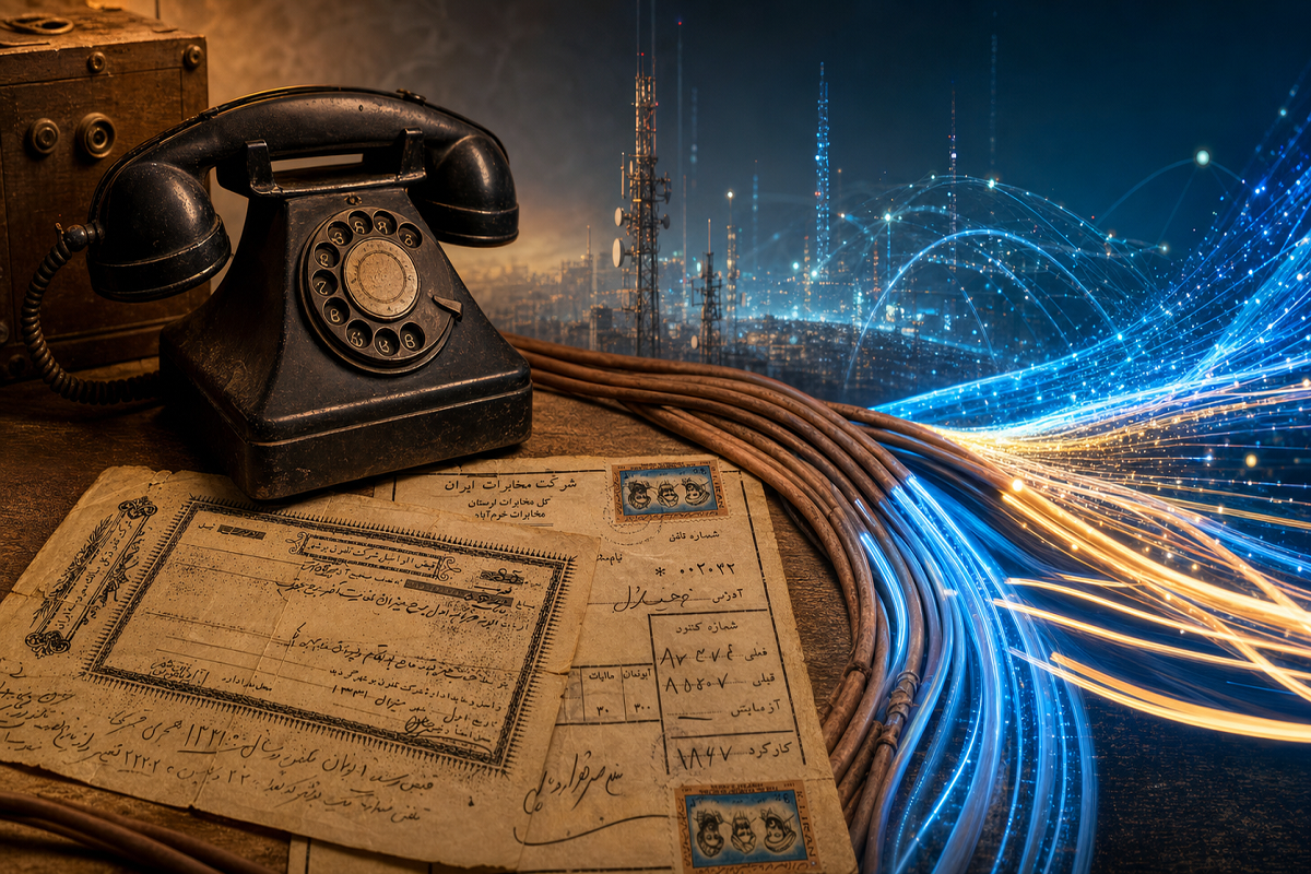 از زنگ تلفن تا نور فیبر؛ روایت ۷۰ سال ارتباط در ایران
