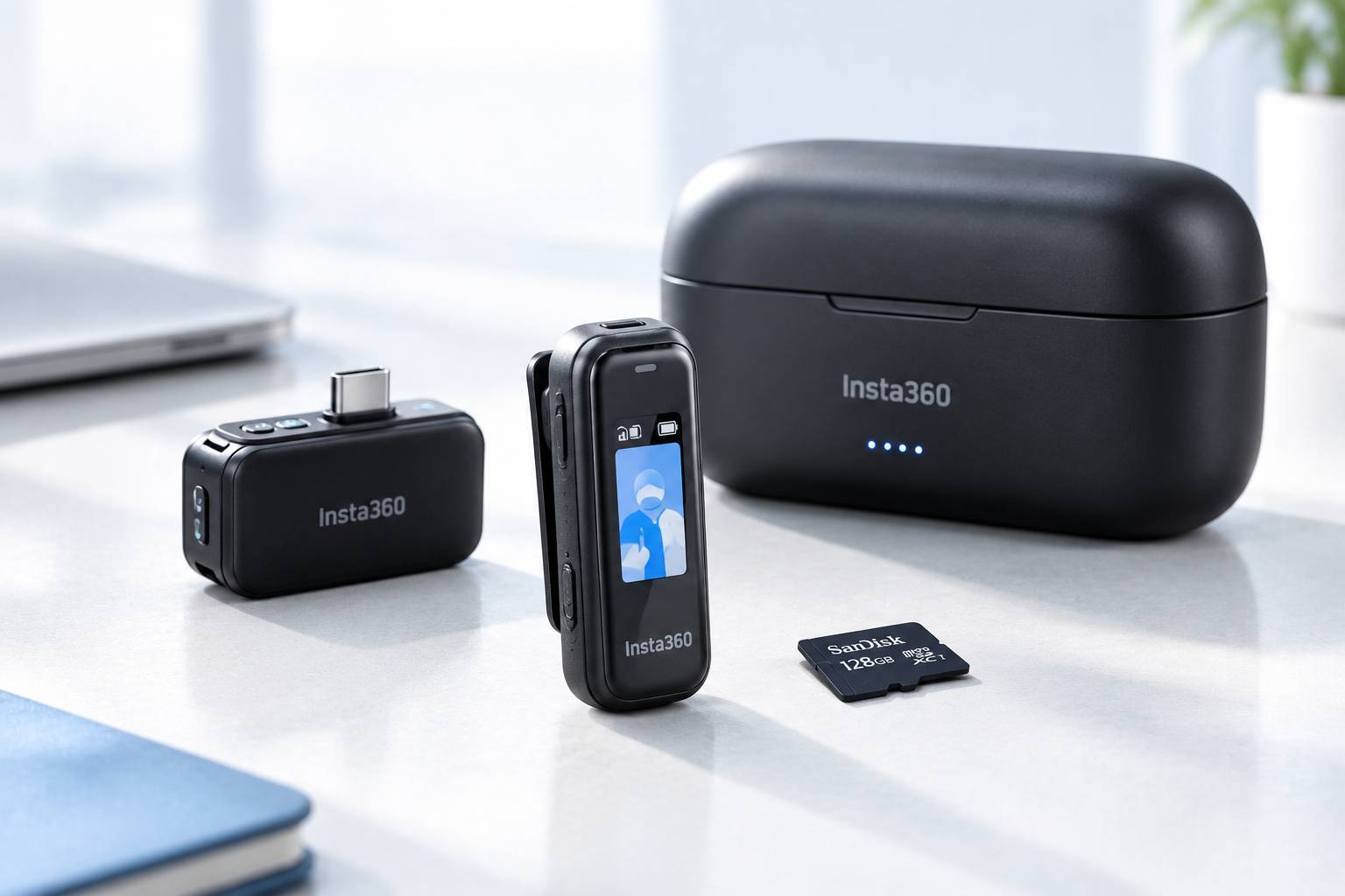 Insta360 میکروفون بی‌سیم Mic را با نمایشگر E-Ink و ضبط ۳۲ بیتی معرفی کرد