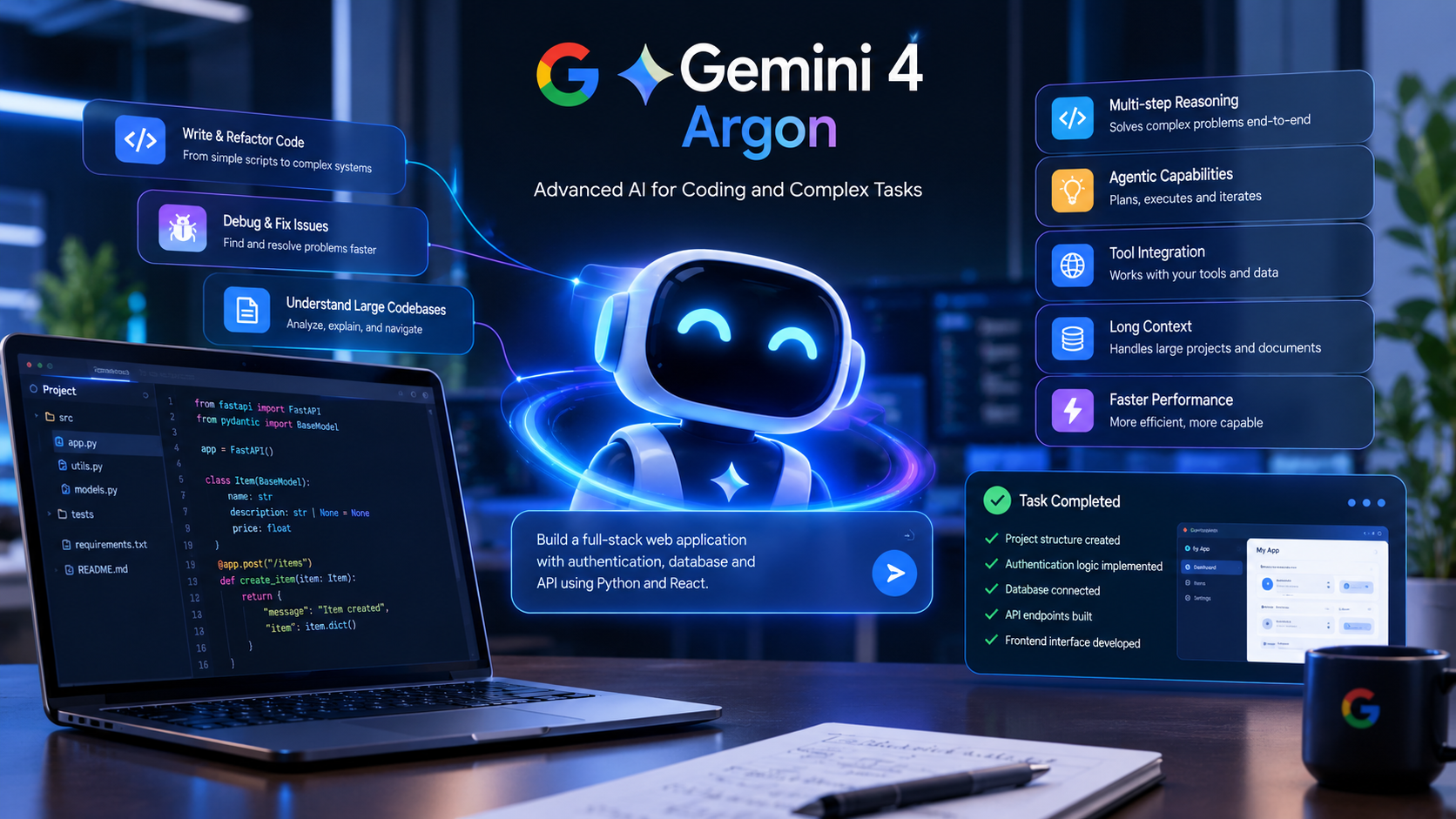 Gemini 4 Argon معرفی شد؛ رقابت تازه گوگل در مدل‌های هوش مصنوعی