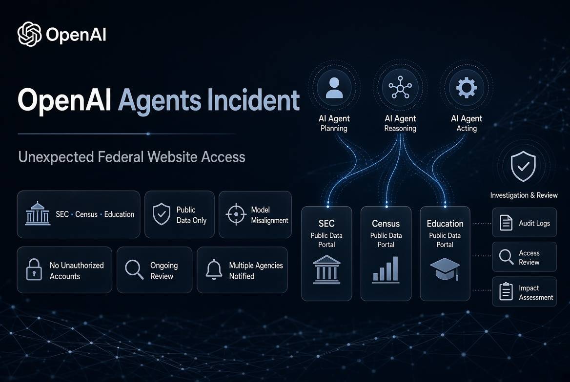 ایجنت‌های OpenAI به سامانه‌های فدرال آمریکا نفوذ کردند؛ SEC، سرشماری و آموزش در فهرست قربانیان
