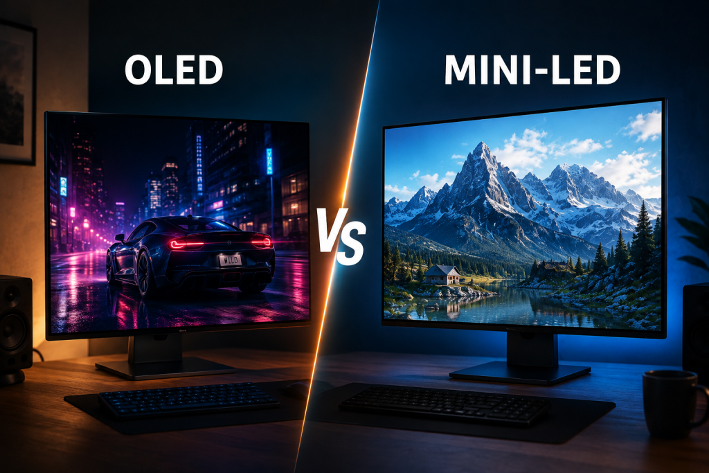 OLED یا Mini-LED؟ کدام نمایشگر برای بازی، فیلم و کار بهتر است؟