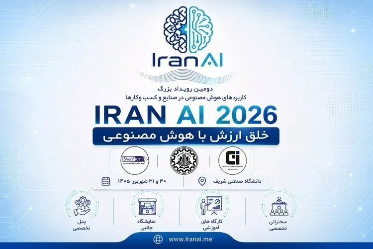 IRAN AI 2026| دومین دوره رویداد بزرگ کاربردهای هوش مصنوعی در صنایع و کسب و کارها