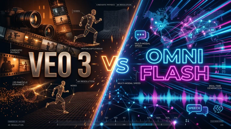 تفاوت Veo 3 و Omni Flash چیست؟ (بررسی تخصصی + جدول مقایسه هوش مصنوعی)