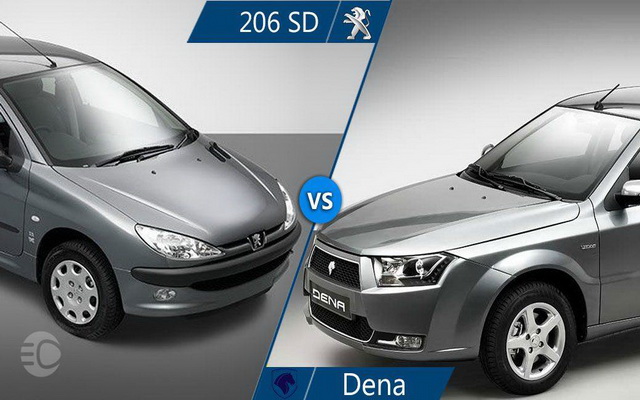 مقایسه فنی پژو 206 صندوقدار و دنا