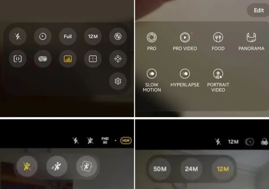 سامسونگ اپلیکیشن دوربین را در One UI 9.5 دستخوش تغییر کرد + تصاویر لو رفته