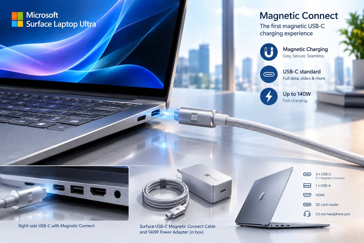 بازگشت شارژ مغناطیسی به سرفیس؛ مایکروسافت با Magnetic Connect پورت USB-C را متحول کرد