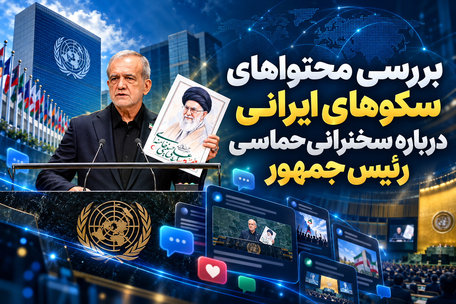 سکوهای ایرانی برای رئیس جمهور سنگ تمام گذاشتند
