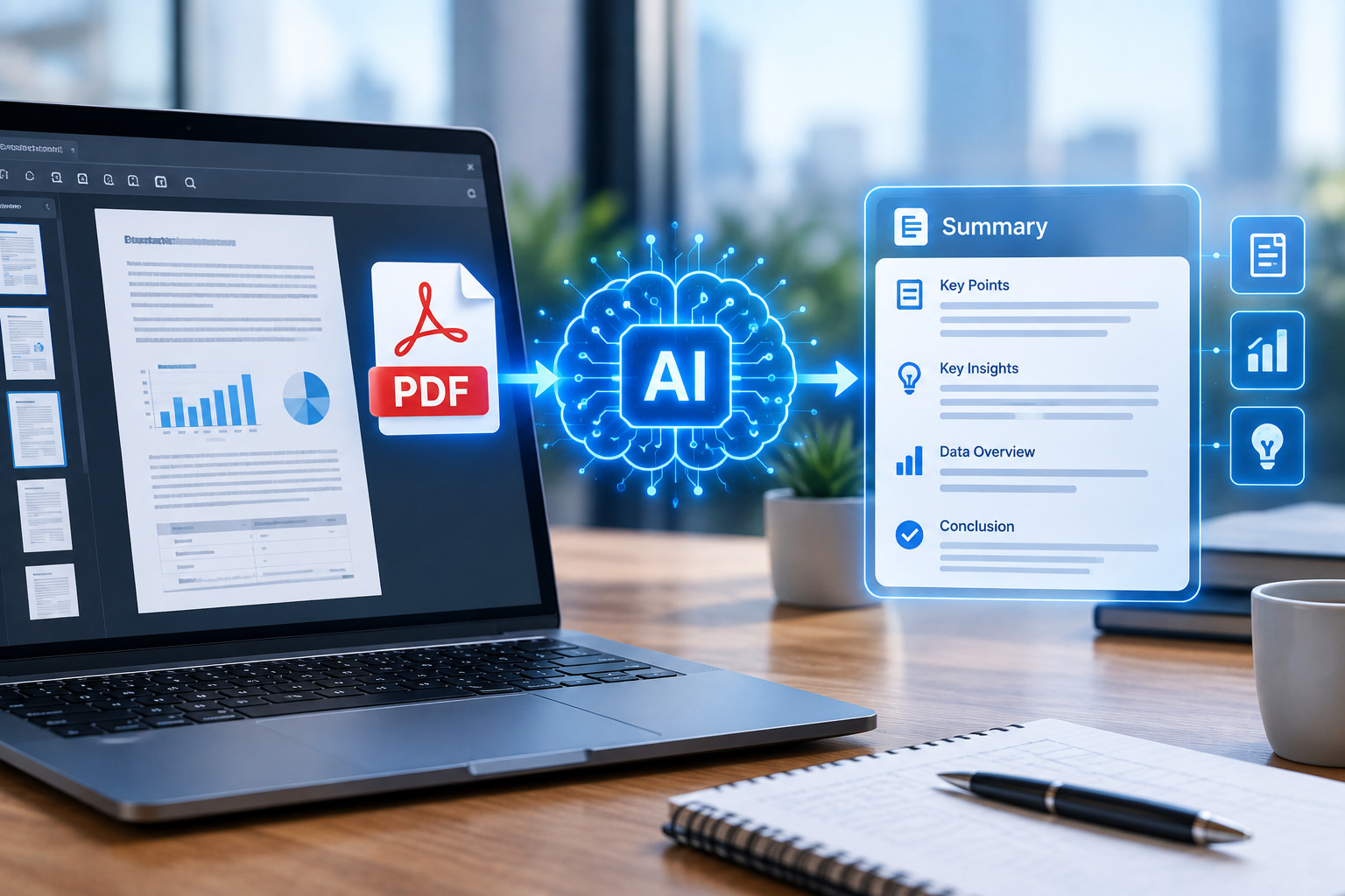 چطور با AI فایل PDF را خلاصه و تحلیل کنیم؟