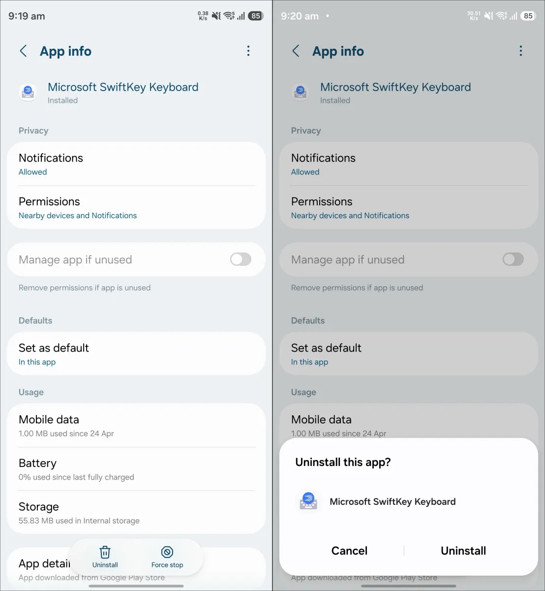 سامسونگ سرانجام امکان حذف کامل کیبورد SwiftKey را در One UI 9.0 فراهم کرد
