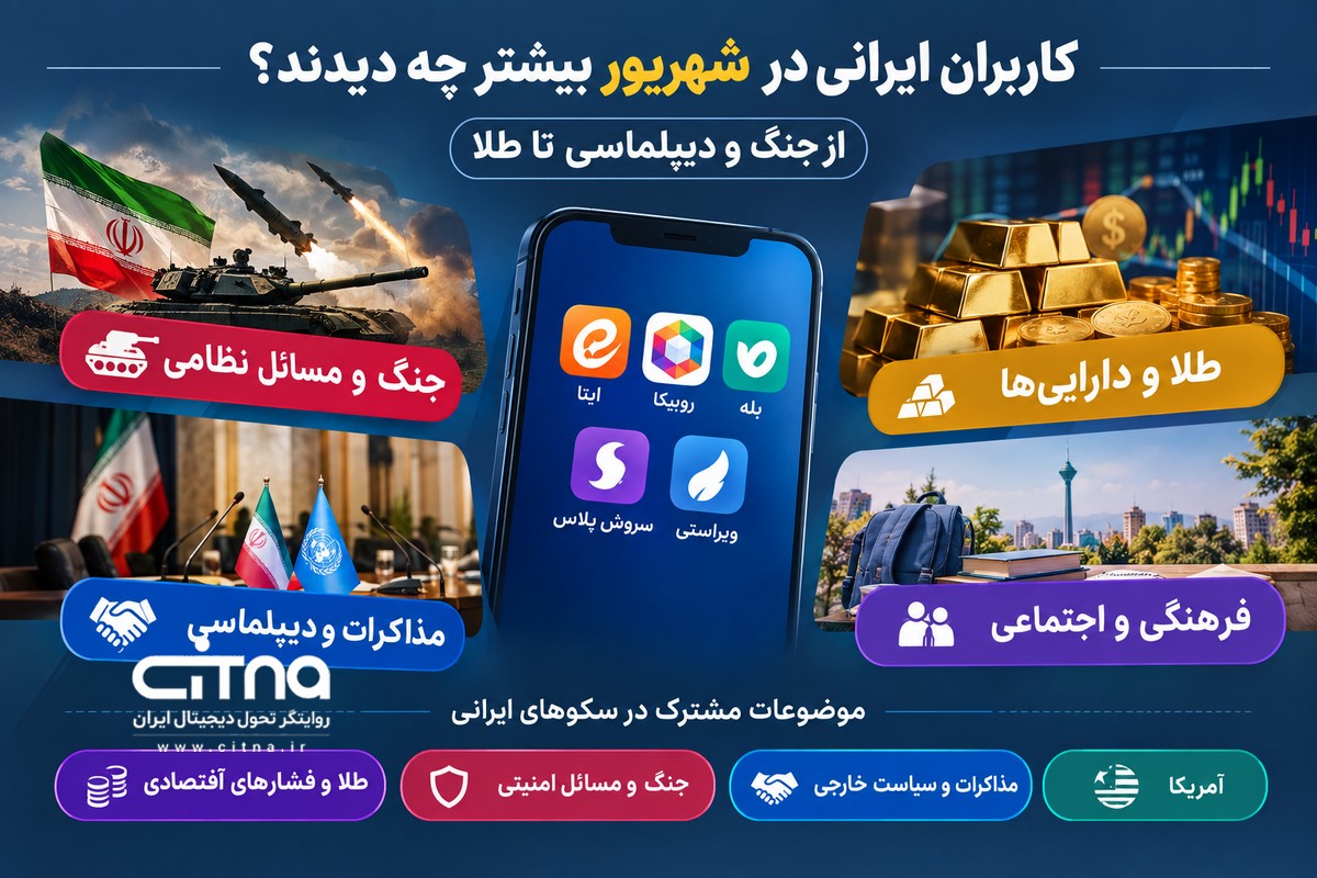 کاربران ایرانی در شهریور بیشتر چه دیدند؟ از جنگ و دیپلماسی تا طلا