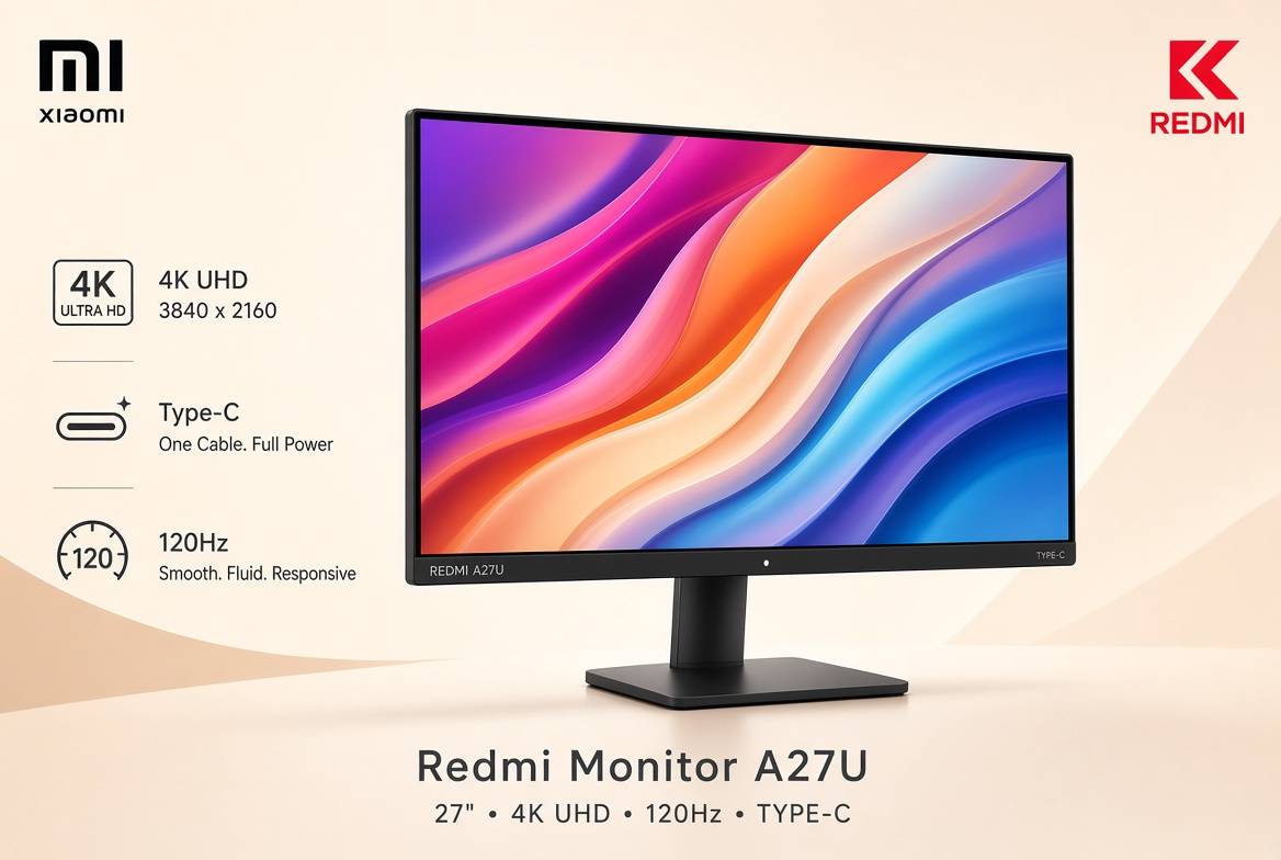 رقابت شیائومی در بازار مانیتورهای اقتصادی؛ 4K و ۱۲۰ هرتز با قیمت ۲۵۳ دلار