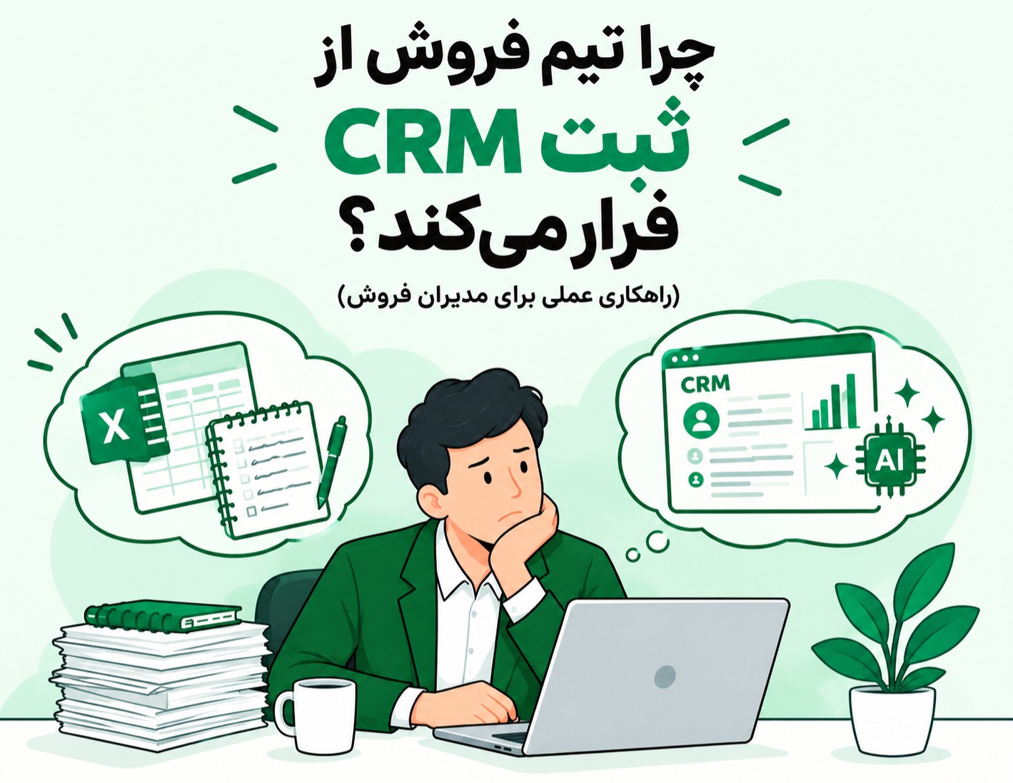 چرا تیم فروش ازثبت CRM فرار می‌کند؟ (راهکاری عملی برای مدیران فروش)