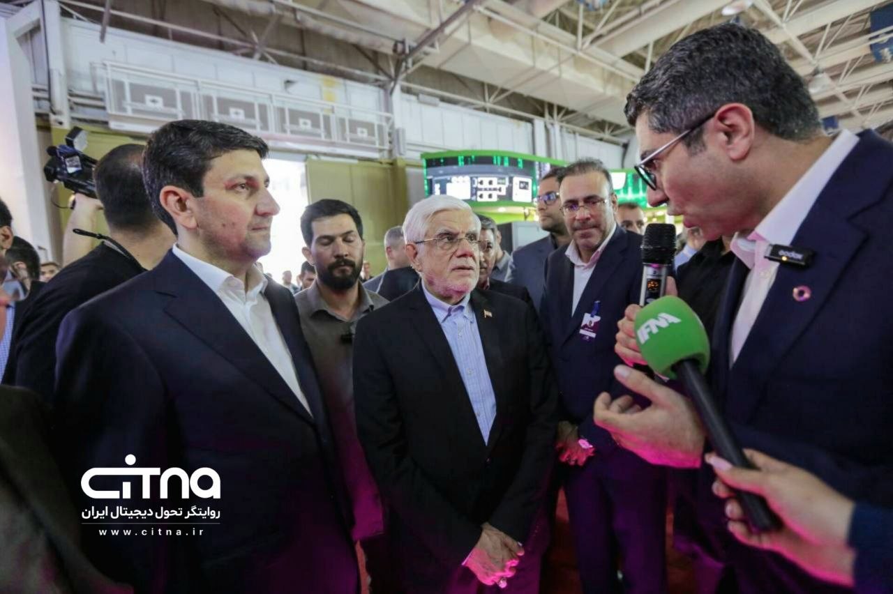 بازدید معاون اول رئیس جمهور از نمایشگاه الکامپ ۲۹ با همراهی وزیر ارتباطات + عکس